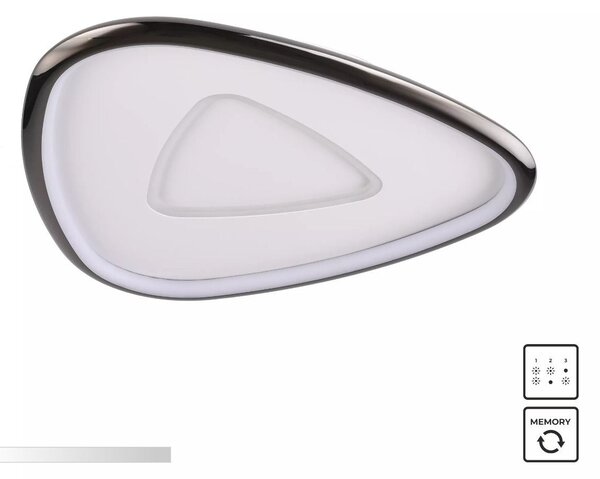 Zuma Line MX3888-1-3WBCT LED přisazené stropní svítidlo GETAFE | 27W integrovaný LED zdroj | 3000K