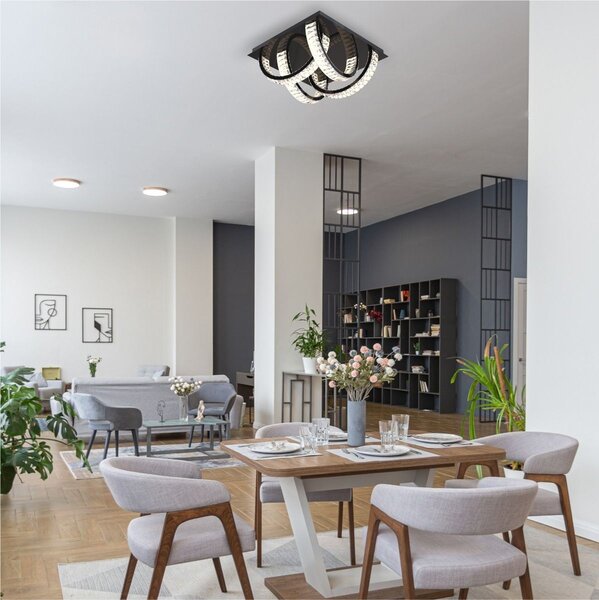 Zuma Line MX3274-4-3BCT LED prisadené stropné svietidlo TULA | 27,5W integrovaný LED zdroj | 2700-6000K