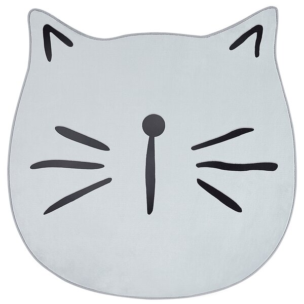 Dětský koberec KITTY Šedá ø 100 cm
