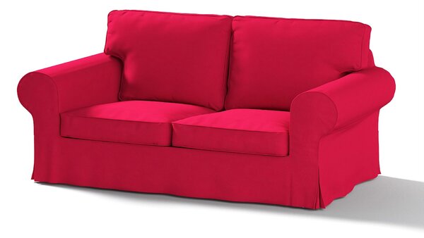 Potah na pohovku IKEA Ektorp 2-místná, nerozkládací barva červená látka pletený vzor