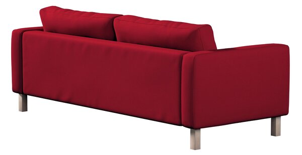 Potah na pohovku IKEA Karlstad 3-místná, nerozkládací, krátký barva červená látka pletený vzor