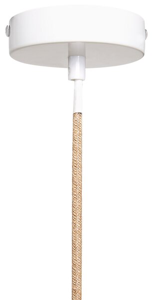 Závěsná lampa AKOBO Papírové lano Béžová