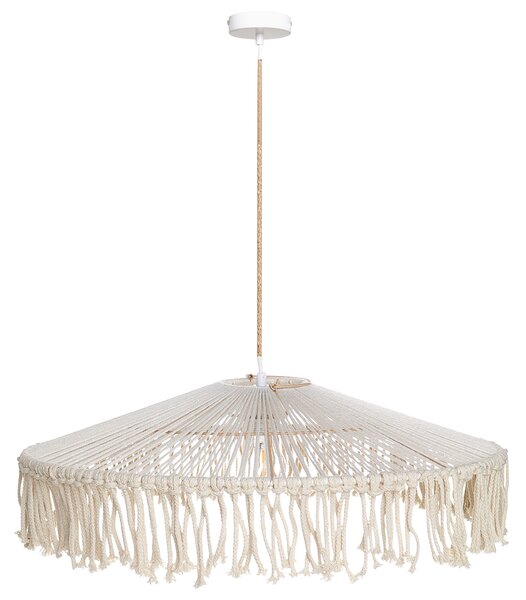 Závěsná lampa AKOBO Papírové lano Béžová