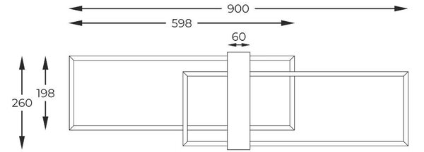 Zuma Line C230624202 LED přisazené stropní svítidlo MINAR | 39W integrovaný LED zdroj | 3000K