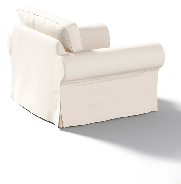 Potah na křeslo IKEA Ektorp barva béžová látka pletený vzor