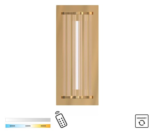 Zuma Line MB3114-1-3GT LED nástěnné svítidlo CALLY | 15W integrovaný LED zdroj | 2700-6000K