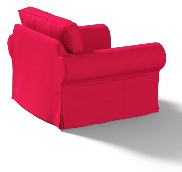 Potah na křeslo IKEA Ektorp barva červená látka pletený vzor