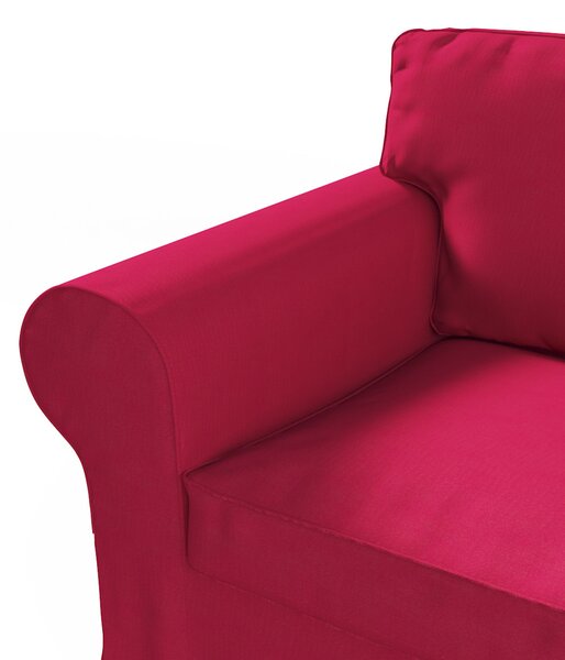 Potah na křeslo IKEA Ektorp barva červená látka pletený vzor