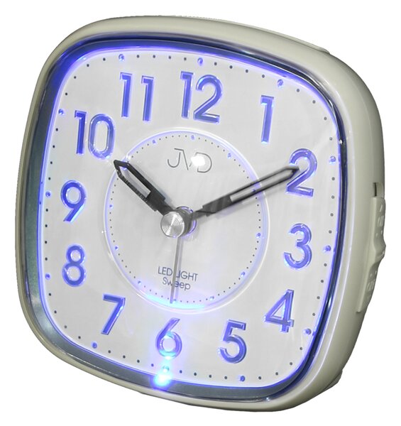 JVD Netikající tichý budík JVD SRP871.1 s LED podsvícením