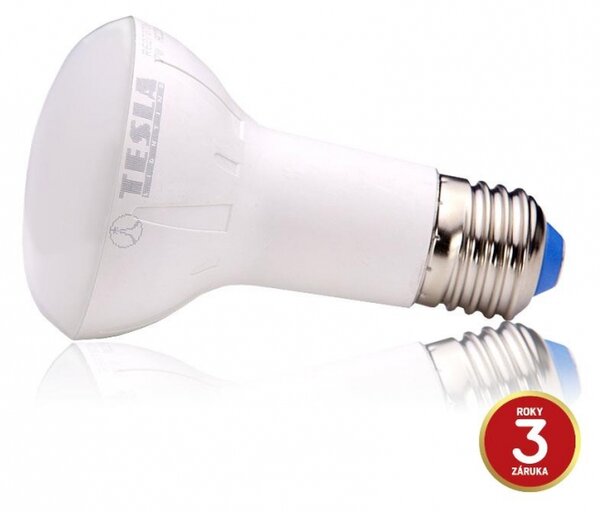 TESLA lighting Tesla - LED žárovka Reflektor R63, E27, 7W, 230V, 560lm, 30 000h, 3000K teplá bílá, 180°