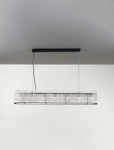Retro lustr Barok 110 černé – G9