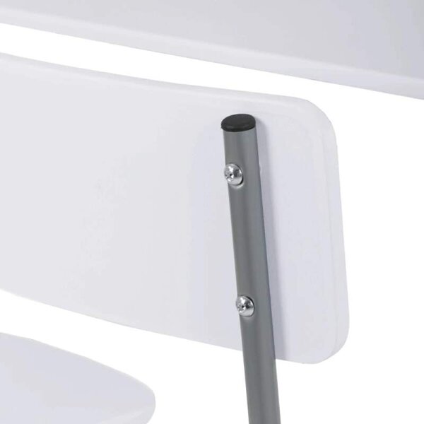 Jídelní set AUT-O2156 WT – stůl a 4 židle bílý