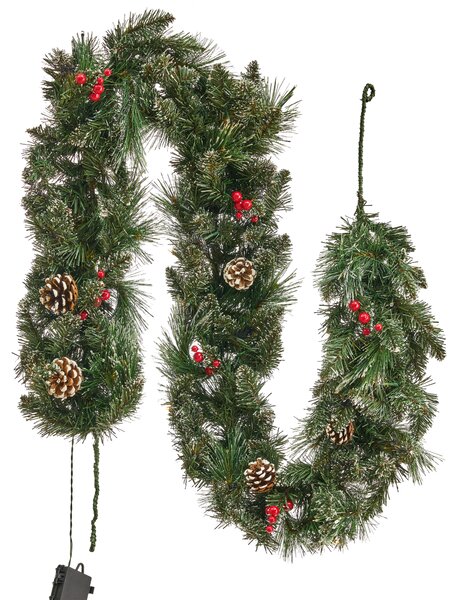 Vánoční girlanda LED WAPTA 180 cm Zelená