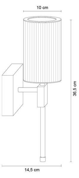 Zuma Line 002177-029990 nástěnné svítidlo ARIA E14