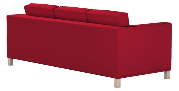 Potah na pohovku IKEA Karlanda 3-místná nerozkládací, krátký barva červená látka pletený vzor