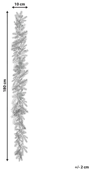Vánoční girlanda LED WAPTA 180 cm Zelená