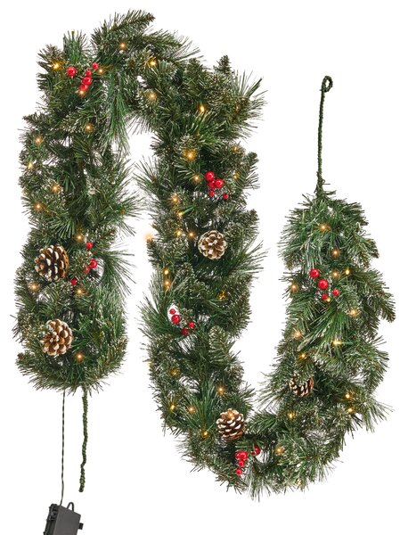 Vánoční girlanda LED WAPTA 180 cm Zelená