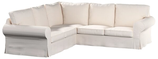 Potah na pohovku IKEA Ektorp rohová barva béžová látka pletený vzor