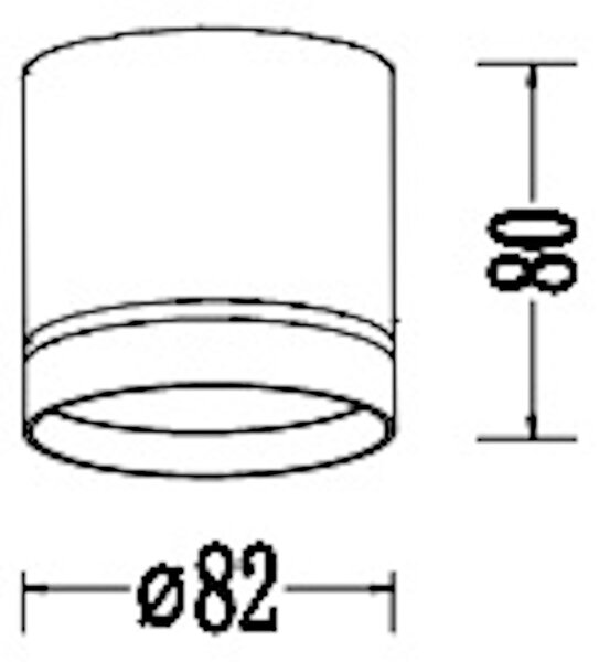 Light Prestige Kendal stropní světlo 1x7 W bílá LP63311SMR1WH