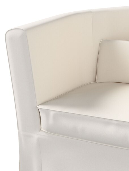 Potah na křeslo IKEA Ektorp Tullsta barva béžová látka pletený vzor