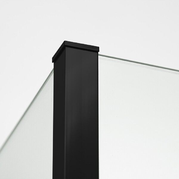 New Trendy New Modus Black sprchová zástěna walk-in 30 cm černá matný/průhledné sklo EXK-5570