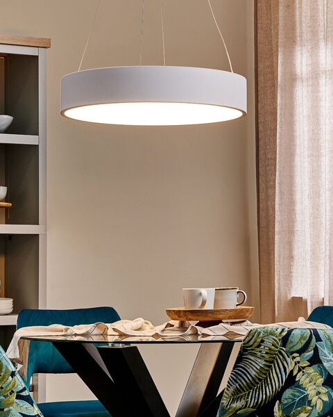 LED závěsná lampa LENYA Kov Bílá