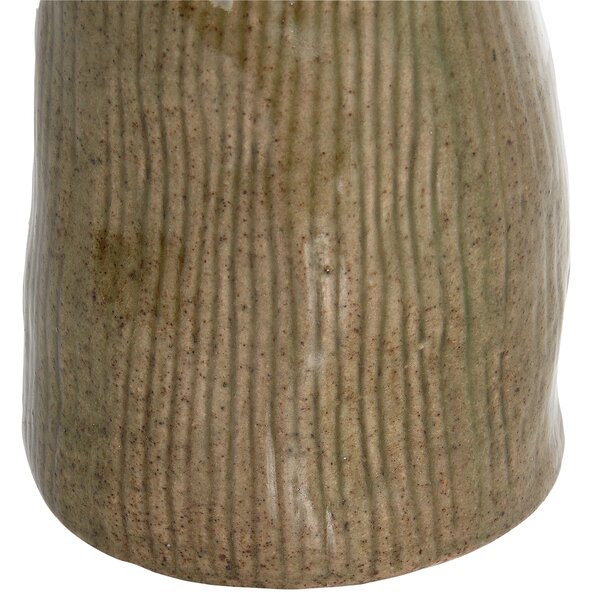 Váza na květiny CALAMUS Kamenina 28 cm Zelená