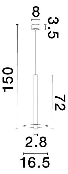 Moderní lustr Dandia 16 černé – LED