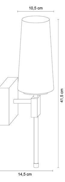 Zuma Line 002177-030014 nástěnné svítidlo VINCENZA E27
