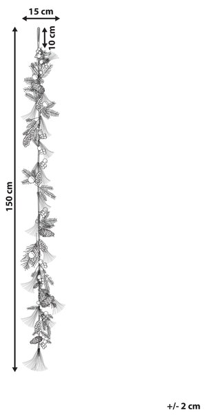 Vánoční girlanda ROTA 150 cm Měděná