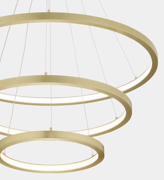 LED lustr Empatia 180 zlaté – Zlatá