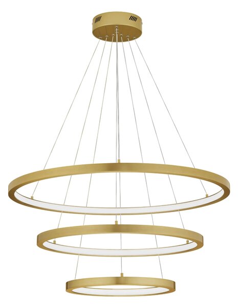 LED lustr Empatia 180 zlaté – Zlatá