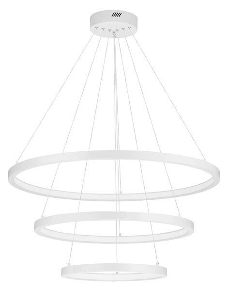 LED lustr Empatia 180 bílé – Bílá