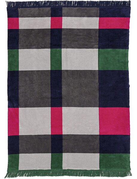 Deka Cotton Cloud 150x200cm Leaf&Fuchsia