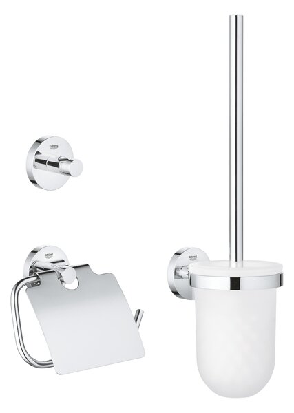 Grohe Essentials sada příslušenství 3v1 StarLight Chrome 40407001