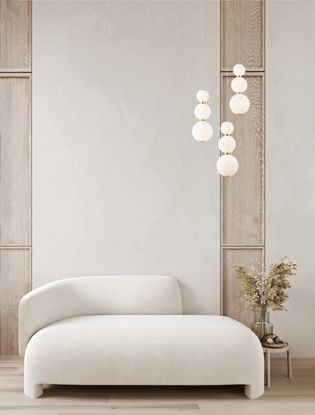 Designový LED lustr Perla 31 zlaté