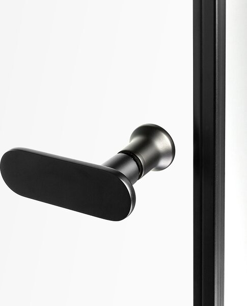New Trendy New Soleo Black sprchové dveře 100 cm sklopné černá matný/průhledné sklo D-0216A