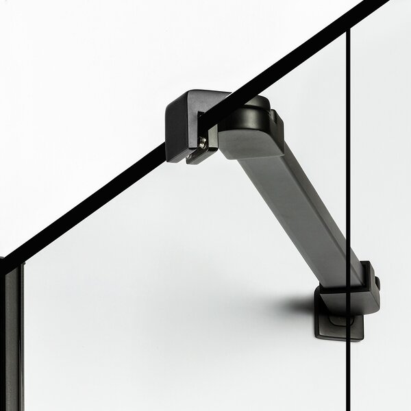 New Trendy New Soleo Black sprchová zástěna walk-in 100 cm černá matný/průhledné sklo K-0770