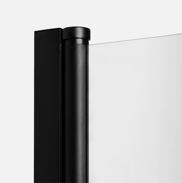 New Trendy New Soleo Black sprchové dveře 100 cm sklopné černá matný/průhledné sklo D-0216A