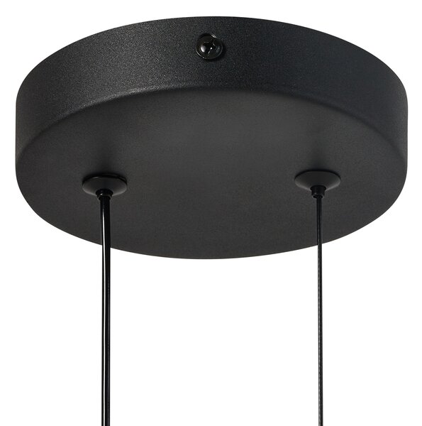 LED závěsná lampa DAMAS Kov Černá