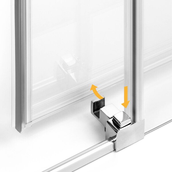 New Trendy Prime sprchový kout 100x80 cm obdélníkový chrom lesk/průhledné sklo K-0905