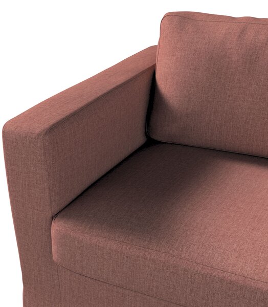 Potah na pohovku IKEA Karlstad 3-místná, nerozkládací, dlouhý barva hnědá látka pletený vzor