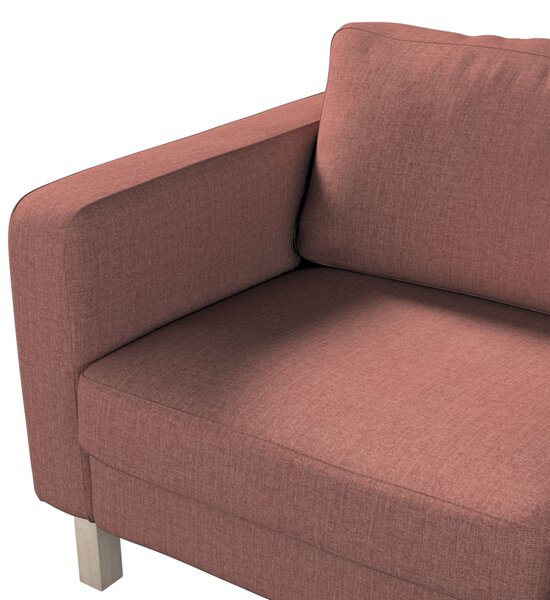 Potah na pohovku IKEA Karlstad 2-místná, nerozkládací, krátký barva hnědá látka pletený vzor
