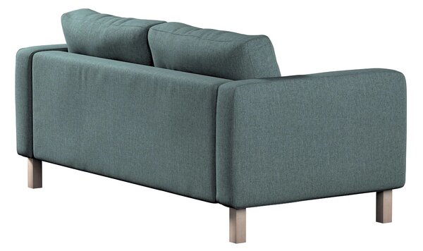 Potah na pohovku IKEA Karlstad 2-místná, nerozkládací, krátký barva modrá látka pletený vzor