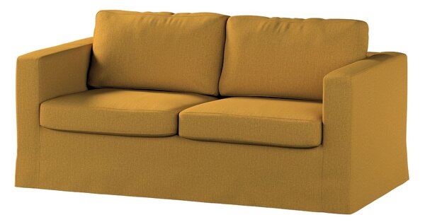 Potah na pohovku IKEA Karlstad 2-místná , nerozkládací, dlouhý barva žlutá látka pletený vzor