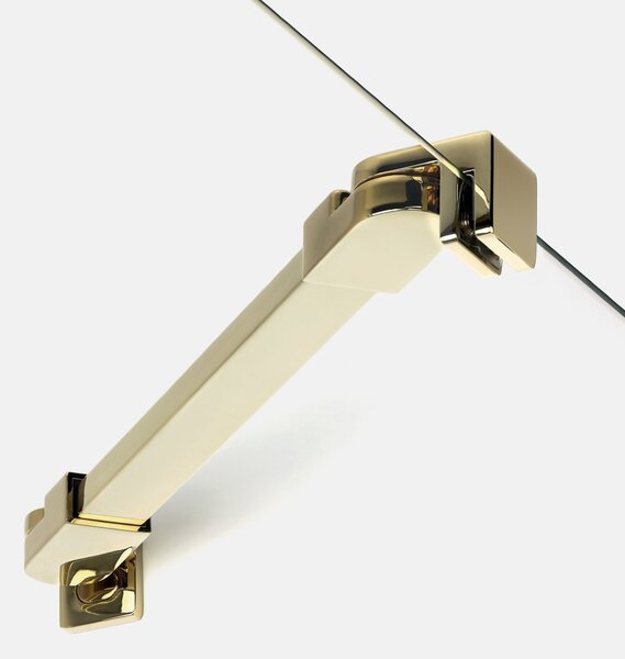 New Trendy New Soleo Light Gold sprchový kout 90x90 cm čtvercový zlatá lesk/průhledné sklo K-1853
