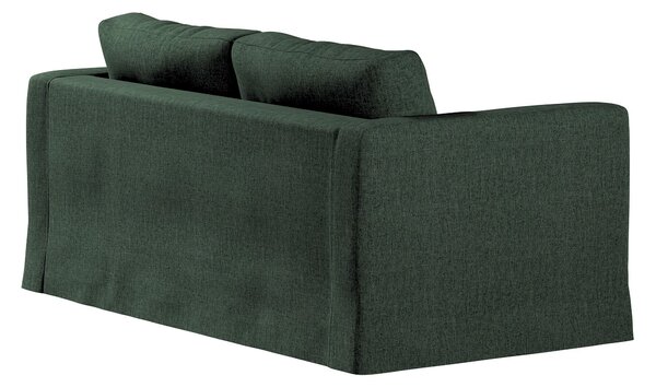 Potah na pohovku IKEA Karlstad 2-místná , nerozkládací, dlouhý barva zelená látka pletený vzor