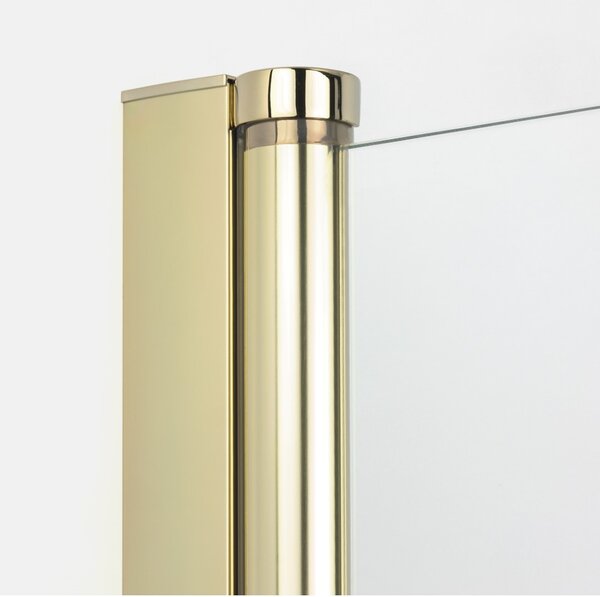 New Trendy New Soleo Light Gold sprchový kout 90x90 cm čtvercový zlatá lesk/průhledné sklo K-1882