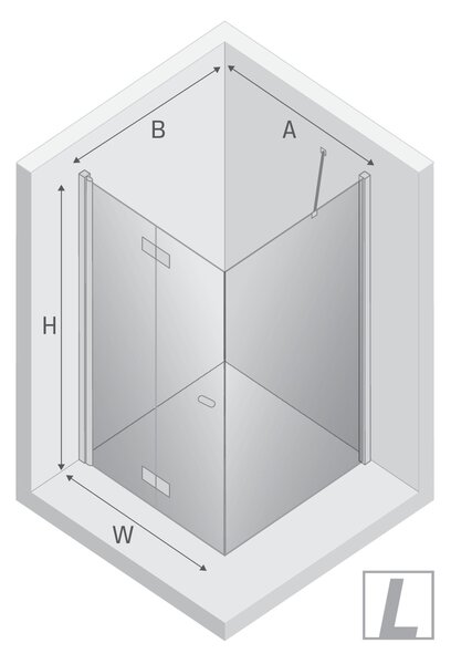 New Trendy New Soleo Light Gold sprchový kout 90x90 cm čtvercový zlatá lesk/průhledné sklo K-1909