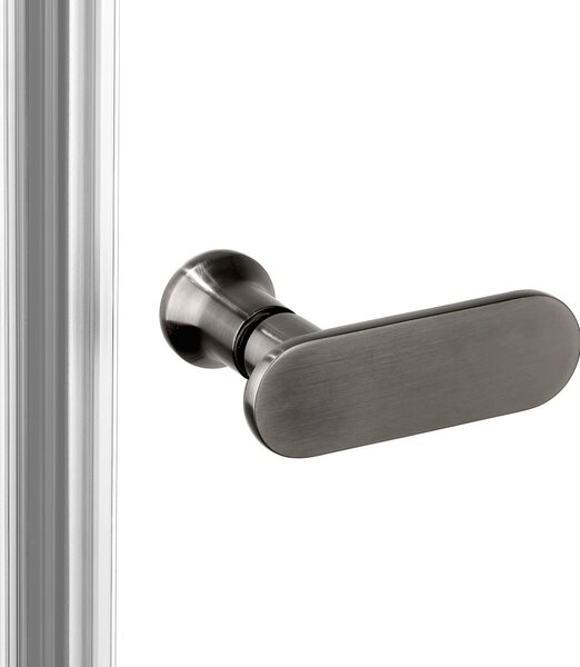 New Trendy New Soleo Gunmetal Brushed sprchový kout 120x100 cm obdélníkový grafitová kartáčovaný/průhledné sklo K-2170